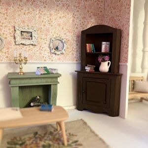 Maileg Miniature Brown Corner Cabinet